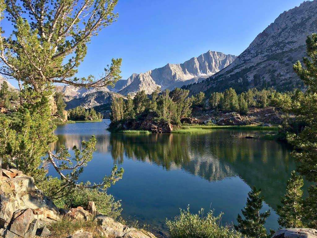 Long Lake, two miles from the trailhead