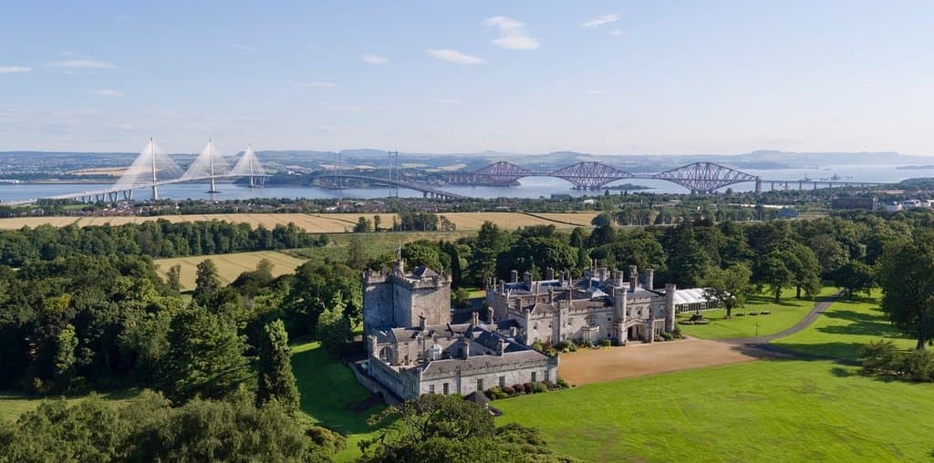 Dundas Castle view over the Forth River - Itago Media
