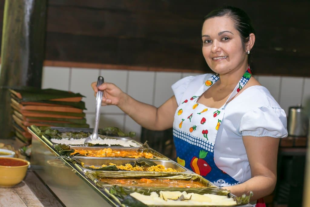 Nuestra cocinera Estrella.