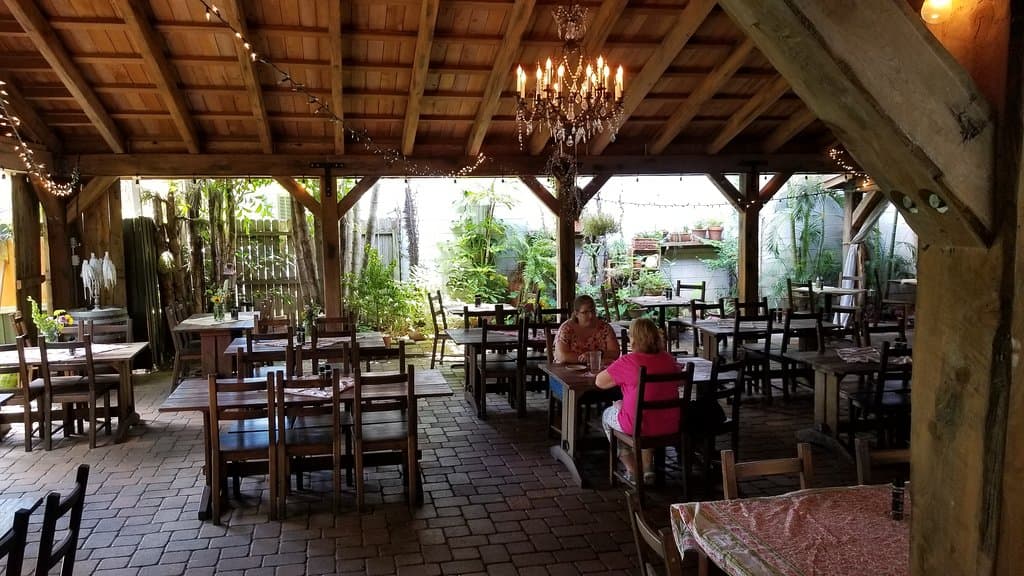 outside patio area
