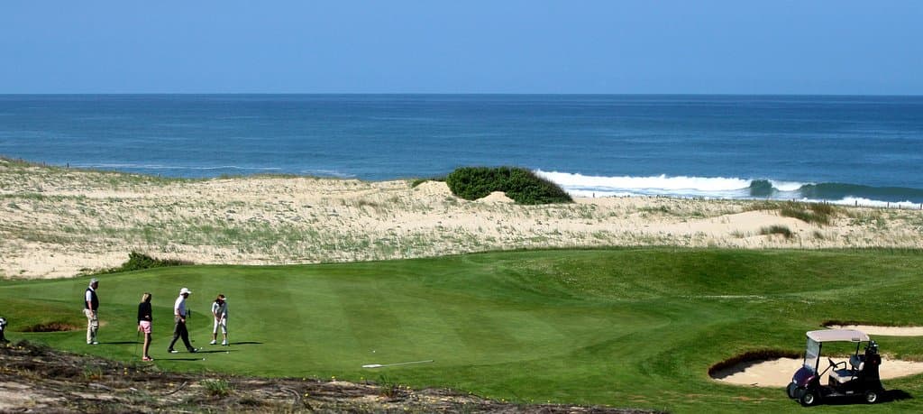 Trou en links au golf & Tennis de Moliets