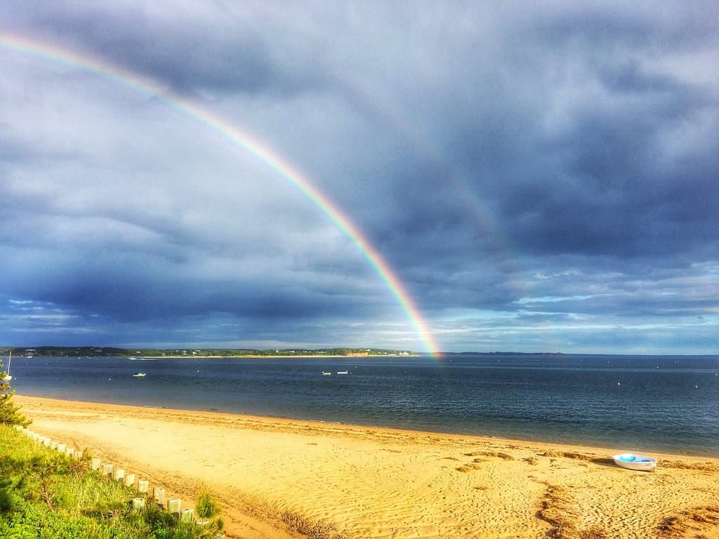 rainbow over Mayo Beach