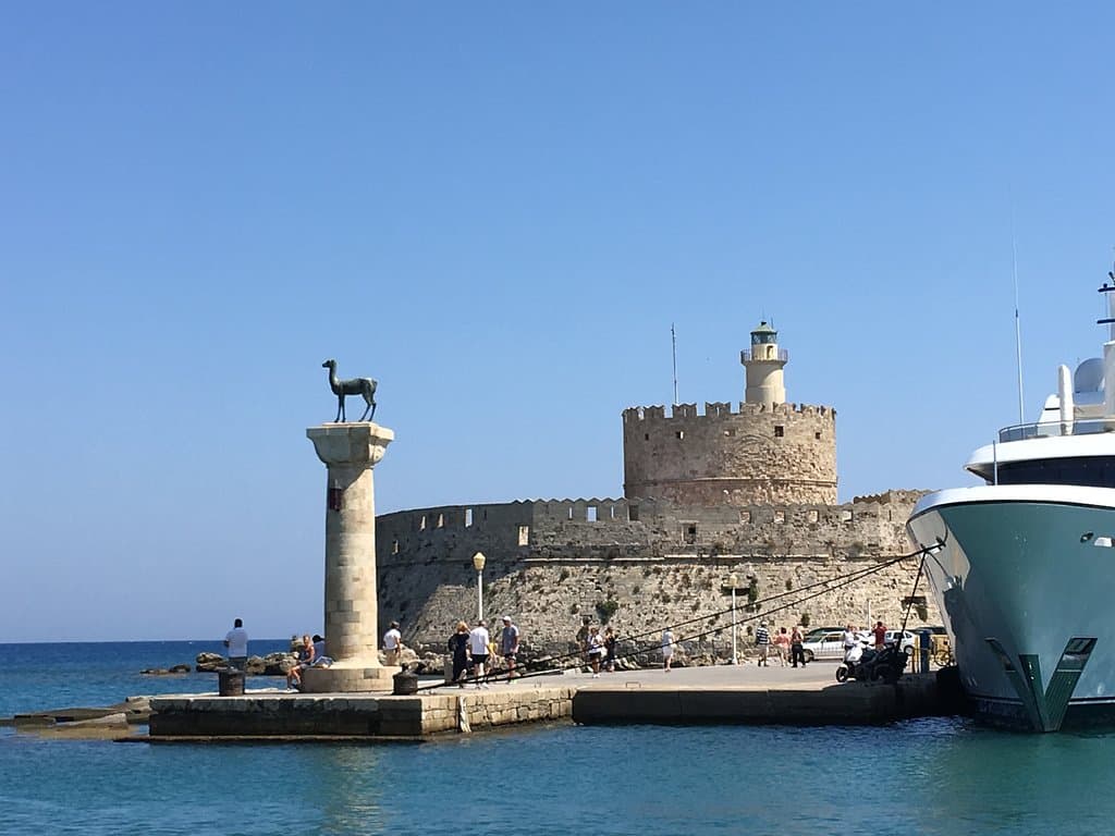 Entrance of harbour