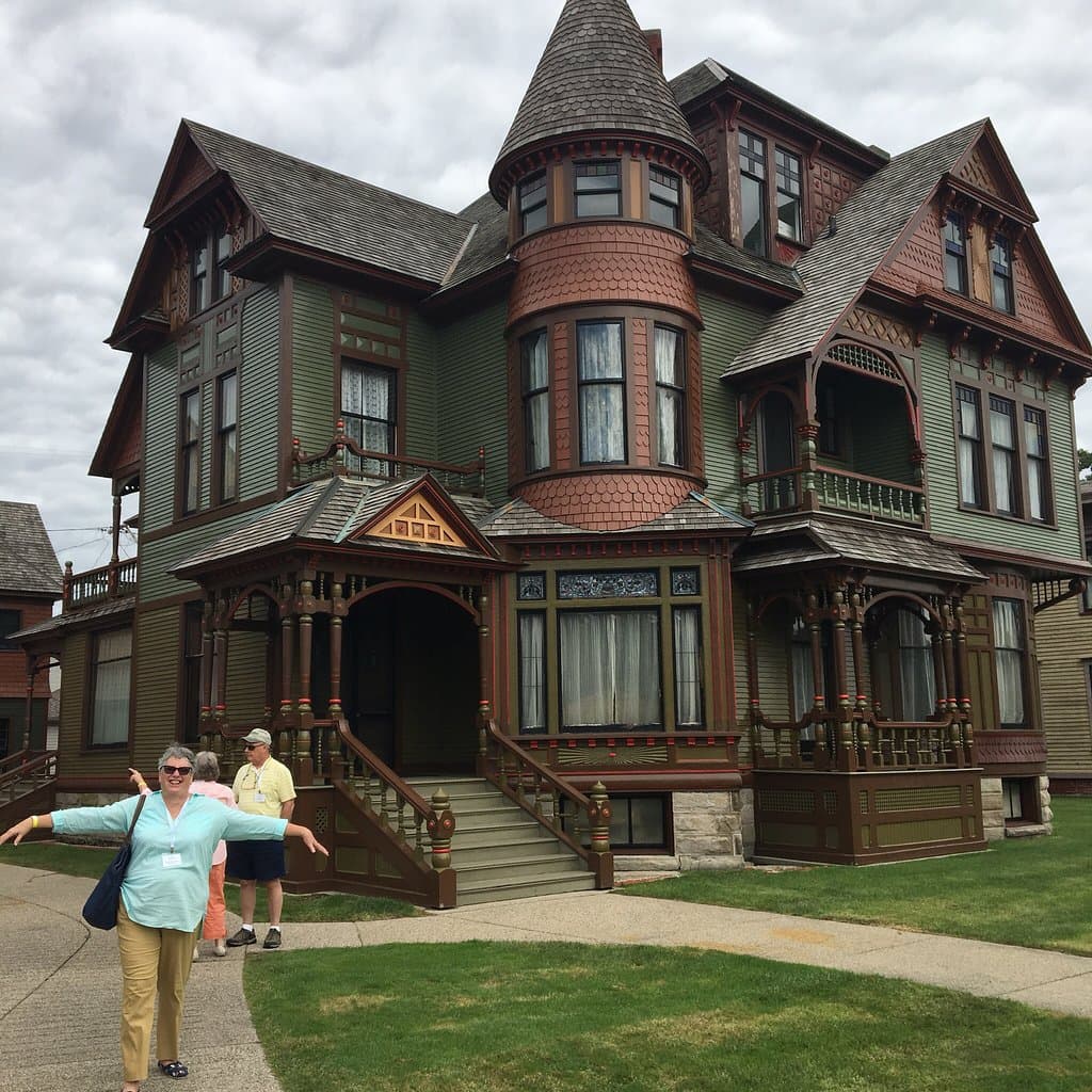 These 2 Victorian era homes belonged to two of the town benefactors and are a block behind the m