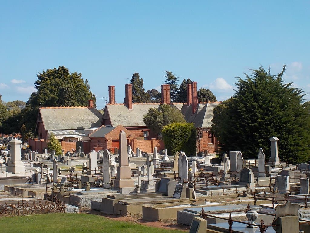View down to Lodge