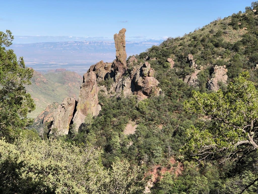 The famous boot. View is beyond junction to Emory Peak.