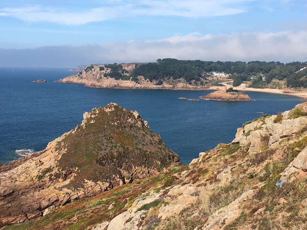 view of the coast from the battery