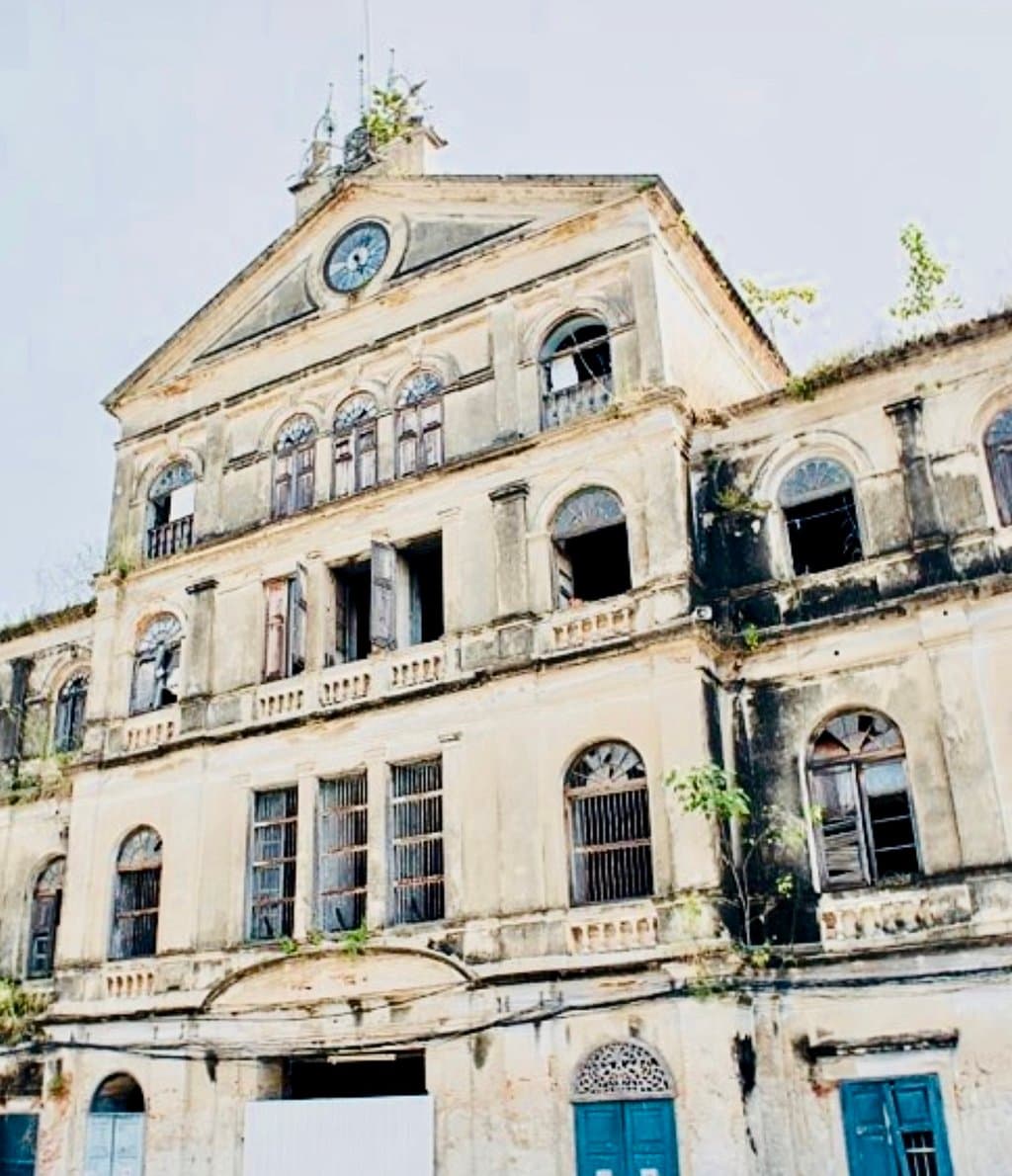 Turquoise window panes