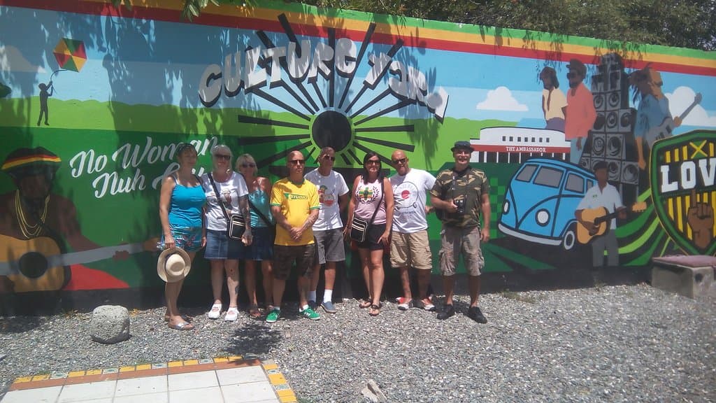 Fun in the Sun  right here in the Trench Town culture yard 