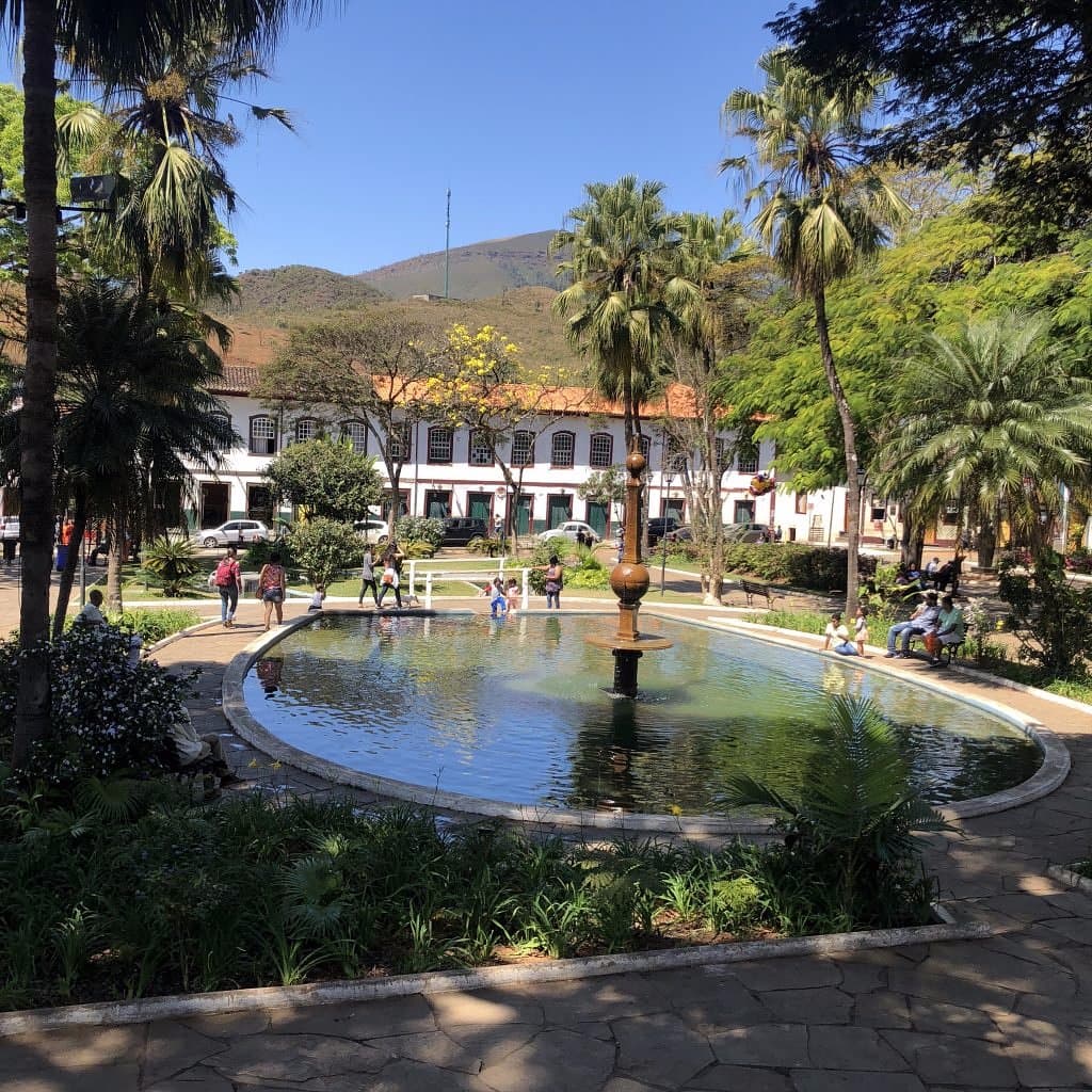 A fonte da praça