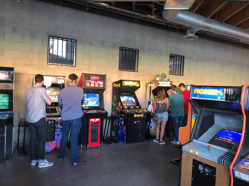 Arcade games inside