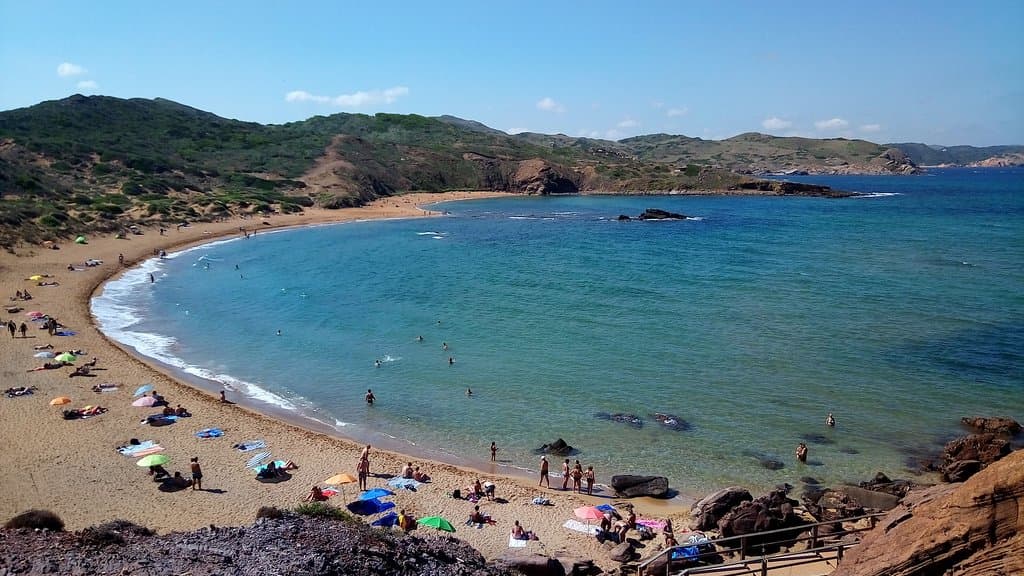 Red sand beach