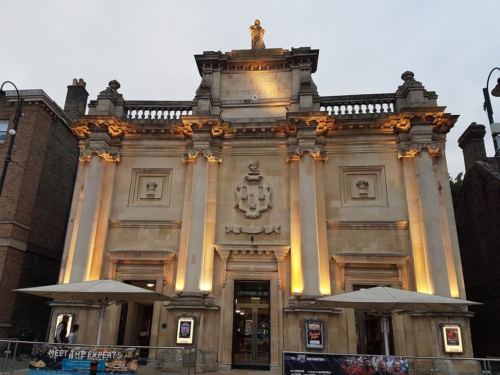 At night