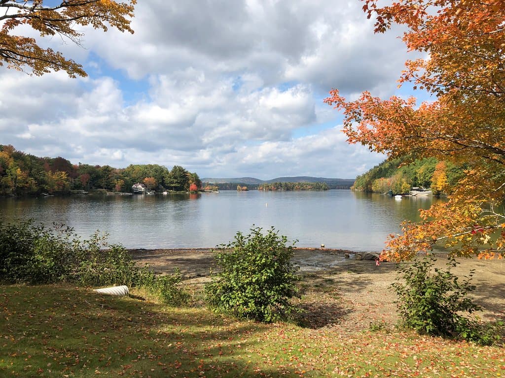 the lake and beach