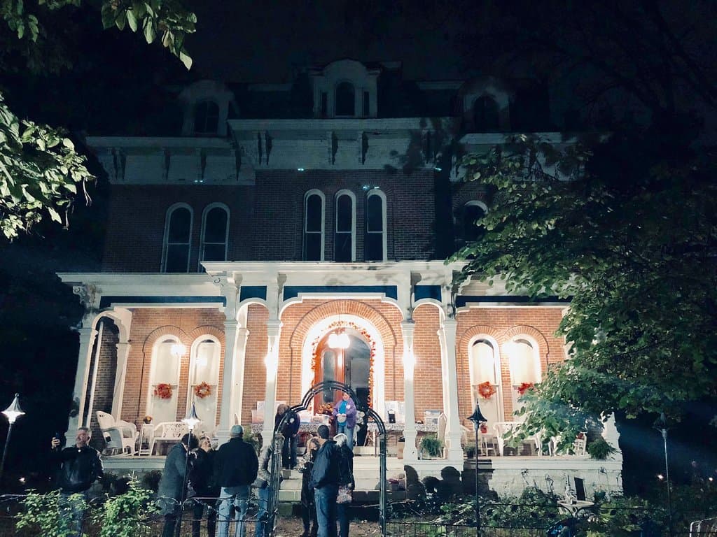 Front of the mansion