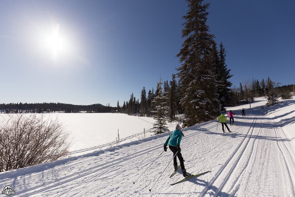 Starting at the Lake there are trails for every level of skier.