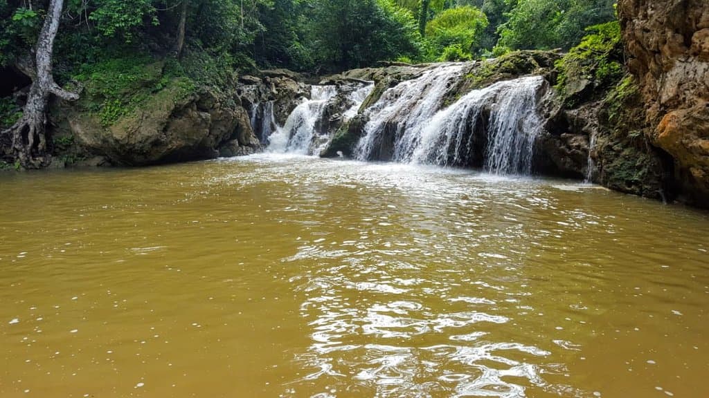 Cascade and bathing area