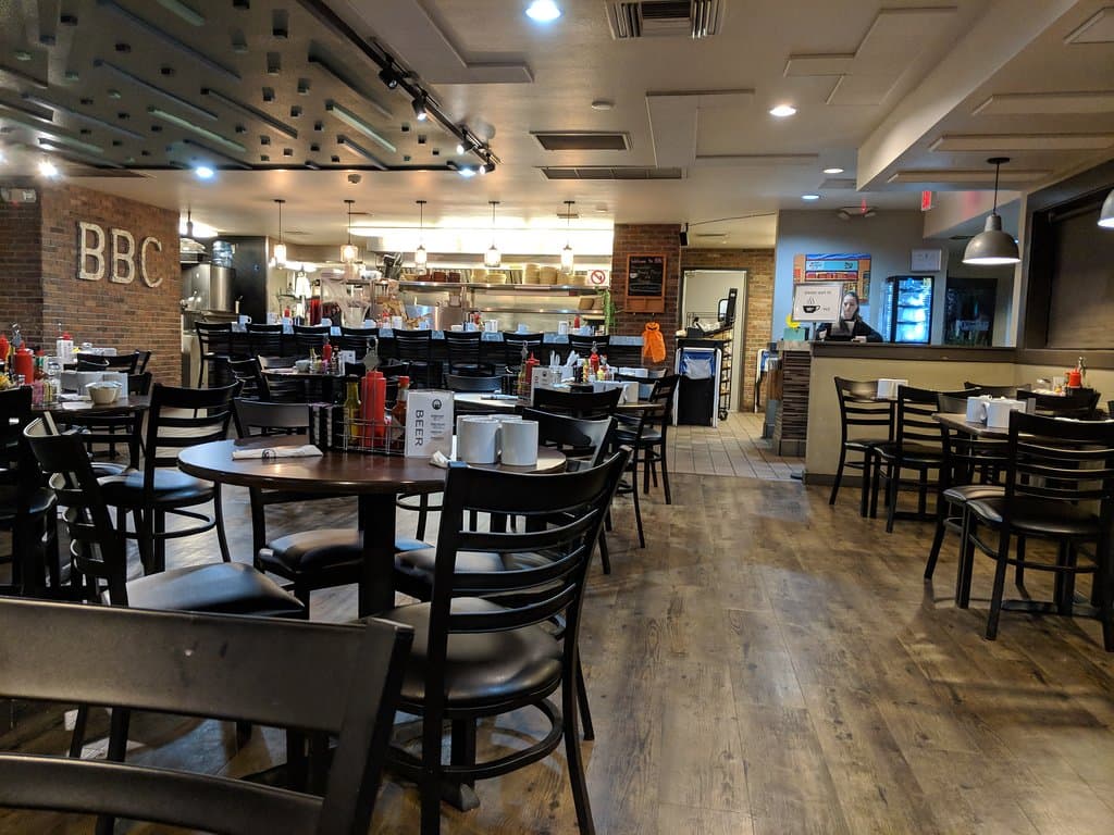 Interior is comfortable. My server putting in order