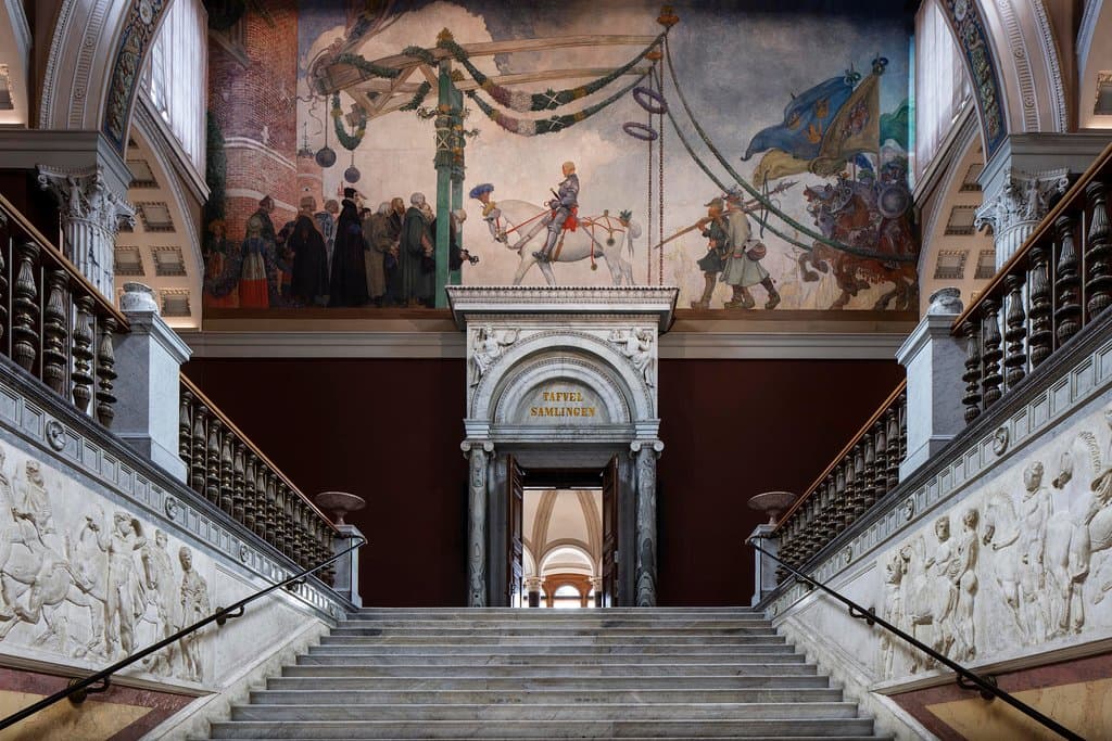 The upper staircase at Nationalmuseum. Photo: Nationalmuseum/Bruno Ehrs.