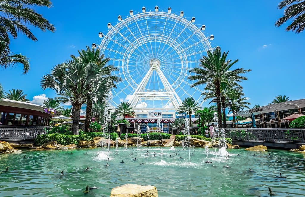 Beautful day at ICON Orlando where you can soar 400 feet in the air and see unique views of Orla