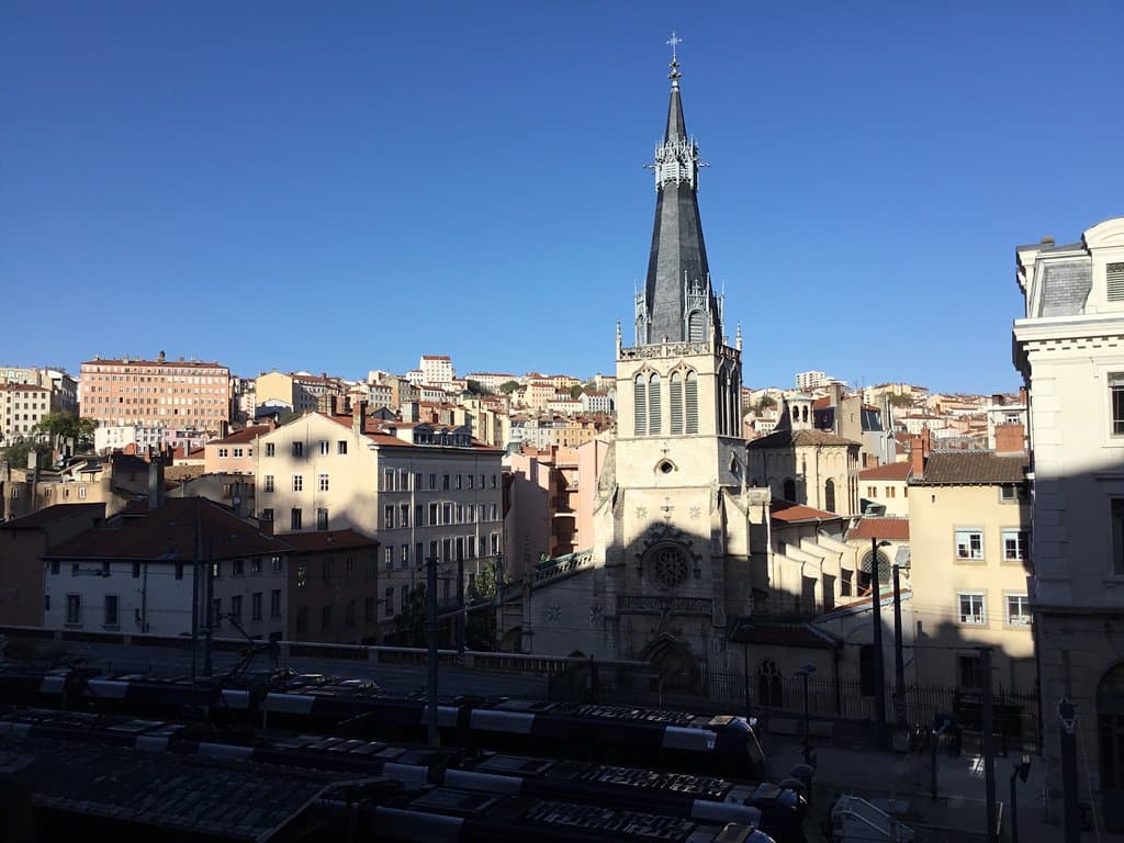 Вид с траверса холма Ла Фурвьер.