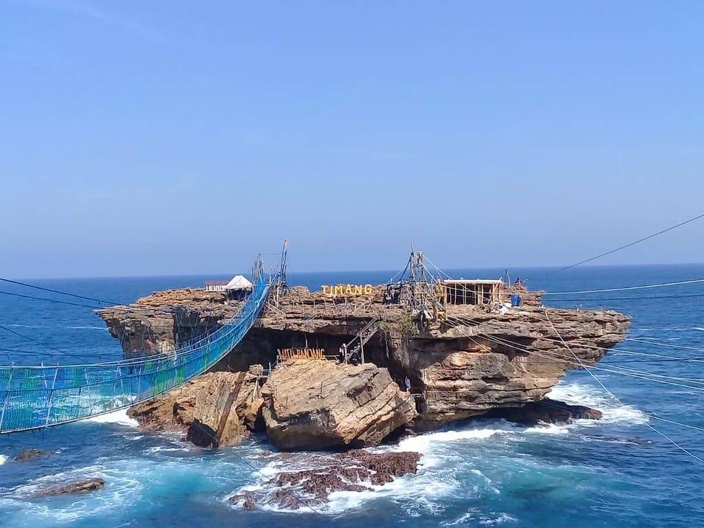 small island at Timang beach