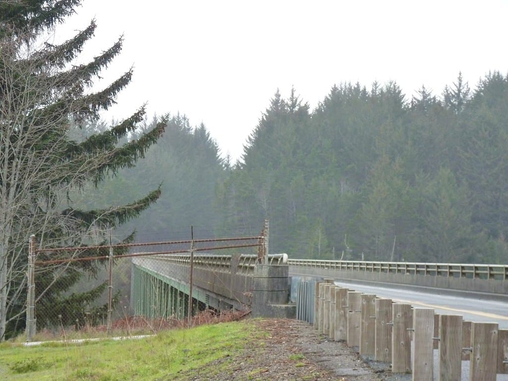 The bridge view from the road.