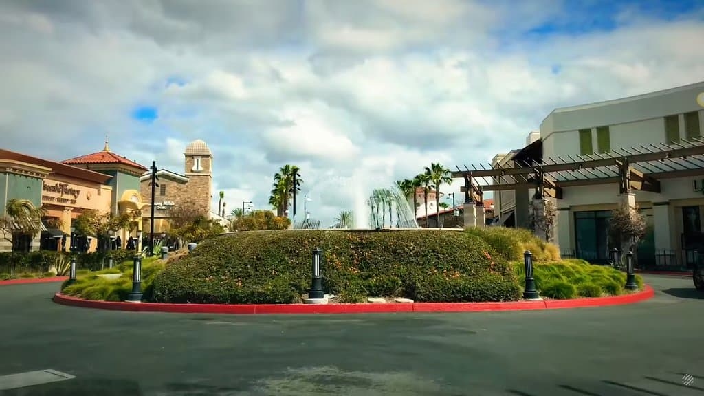 Otay Ranch Town Center 13 minutes drive to the east of Chula Vista dentist Perfect Smiles California