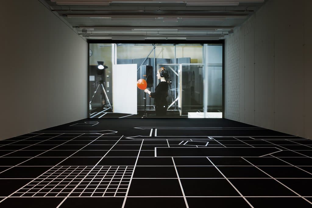 Installationsansicht TOWERᴹᴹᴷ, Forensic Architecture, 77sqm_9:26min, 2017, © Forensic Architecture, Foto: Axel Schneider