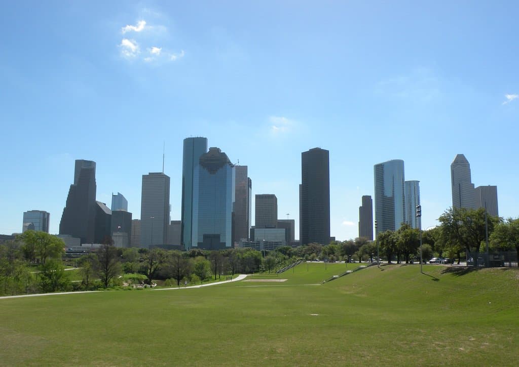 Eleanor Tinsley Park, Buffalo Bayou Walk, Houston, Texas - Marzo 2017
