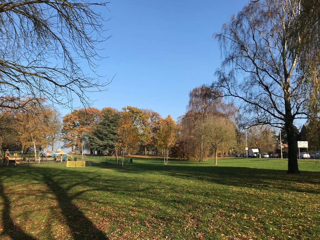 View across the park