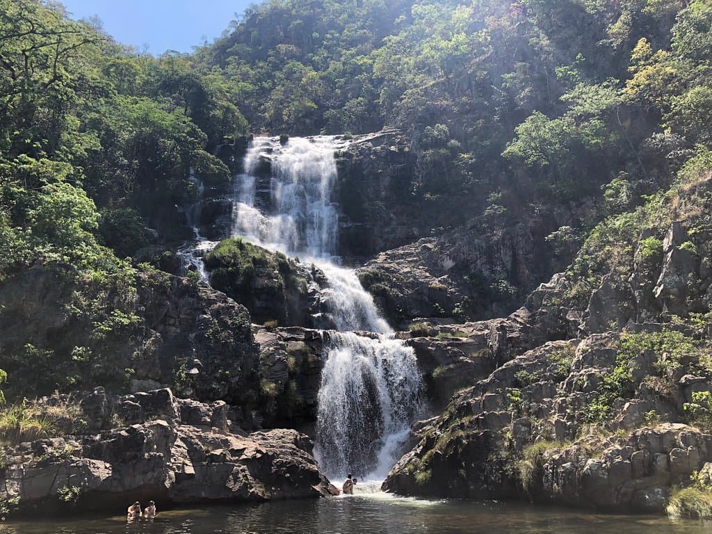 Cachoeira vista no momento da chegada!