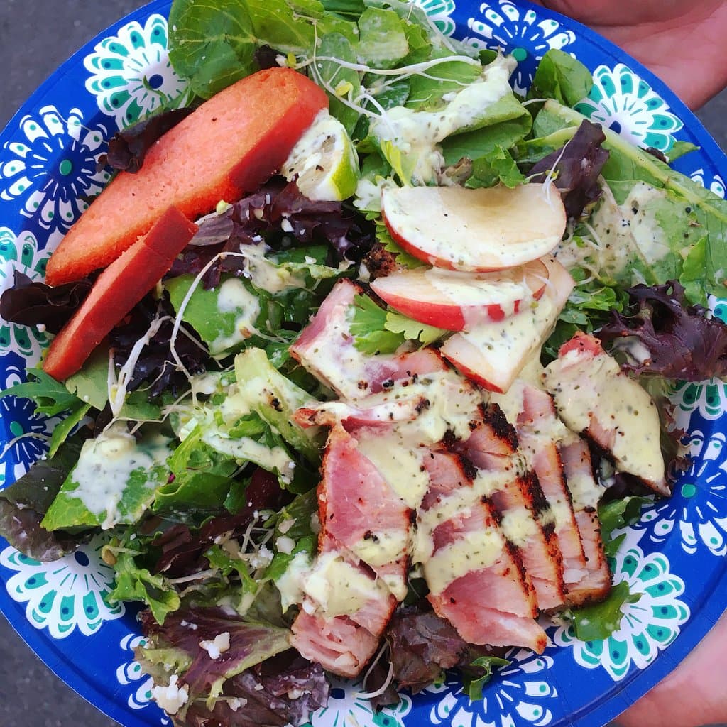 Healthy fare here at the Maui Sunday Market too!