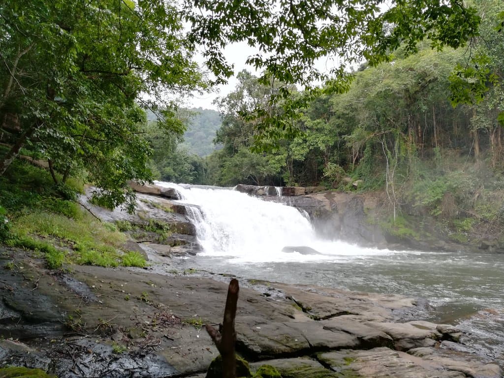 Thommankuthu waterfalls,  Thodupuzha,  Kerala