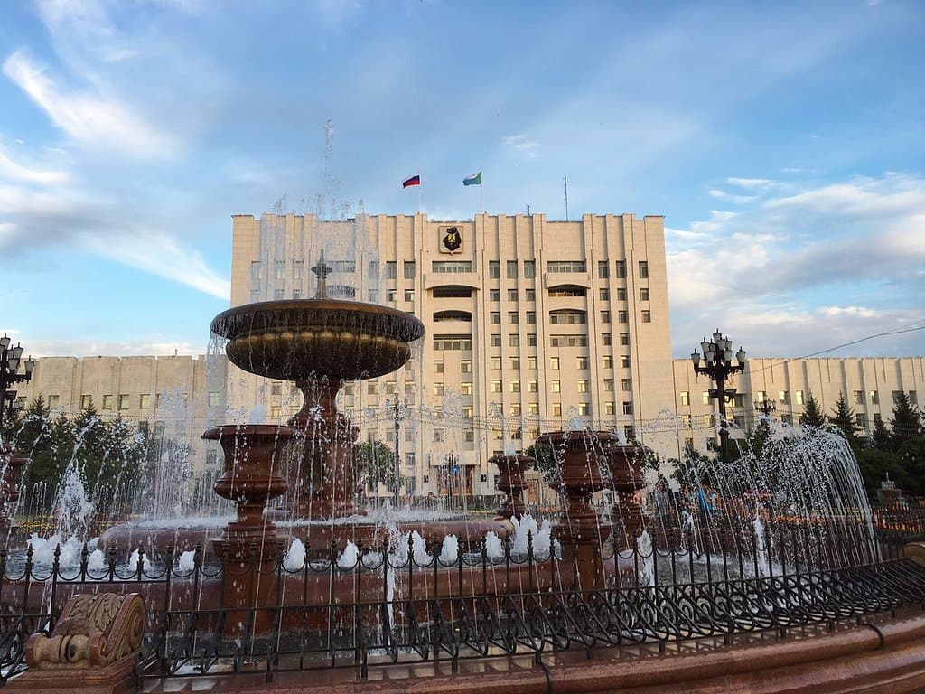 레닌 광장의 전경