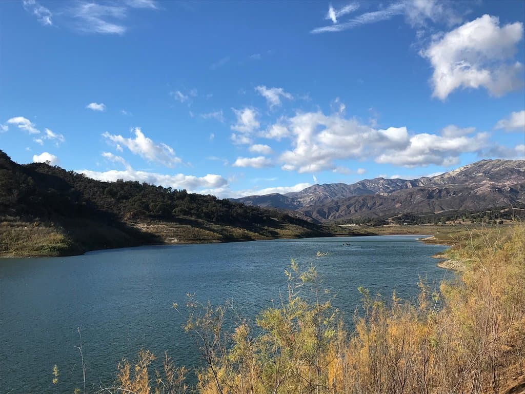 No boating or fishing so it's very peaceful