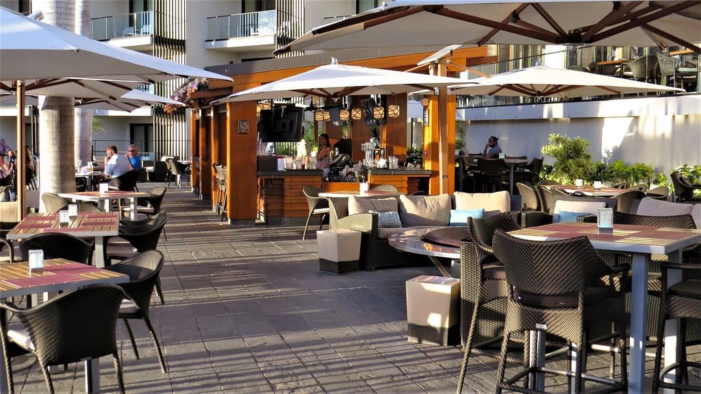 View of restaurant area.