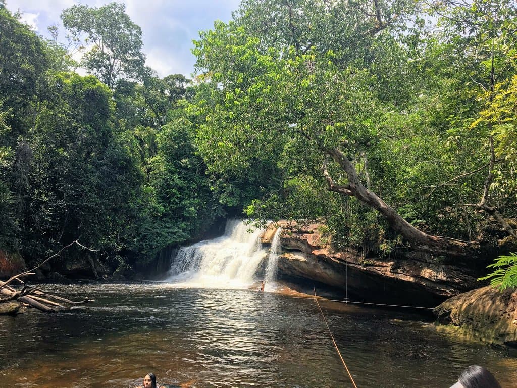 Banho repousante.