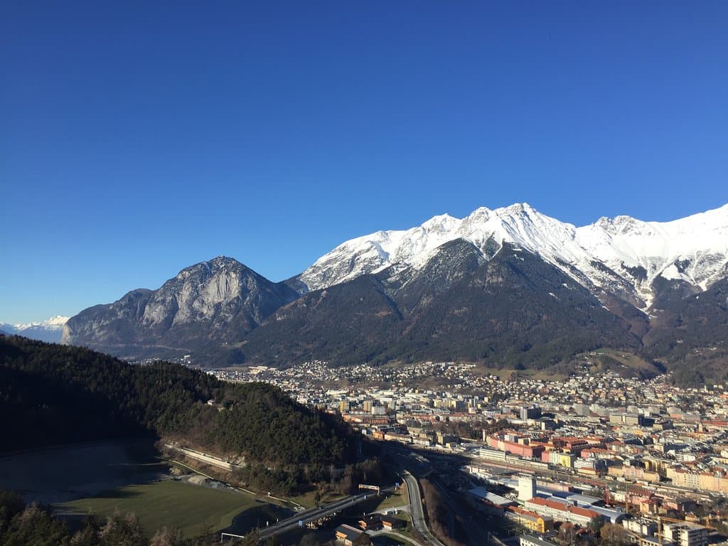 Views around the ski jump venue