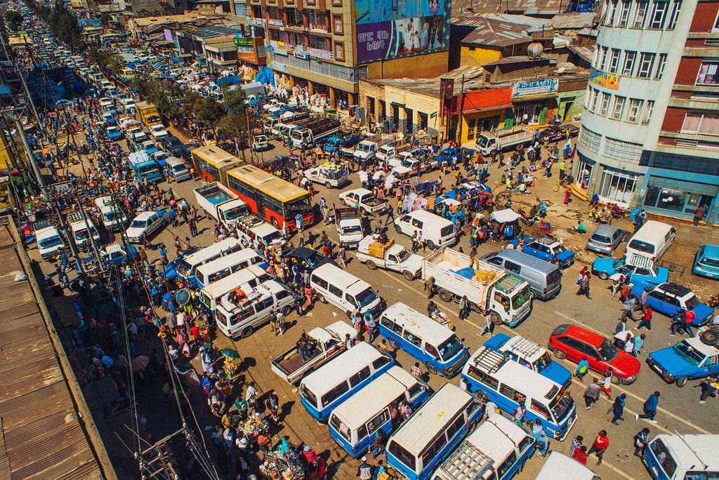 Merkato, panoramic shot