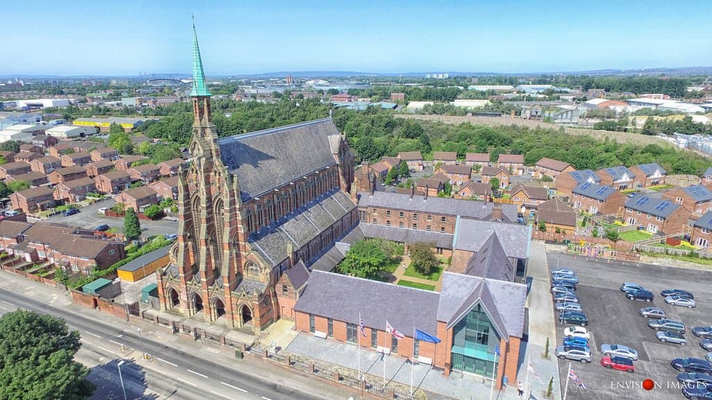 A stunning view from the skys of our magnificent Monastery