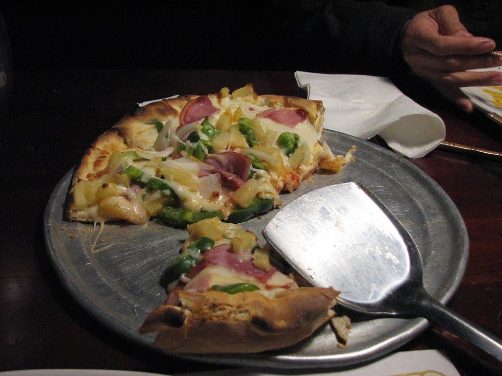 My Hawaiian Pizza (after a few slices shared!)