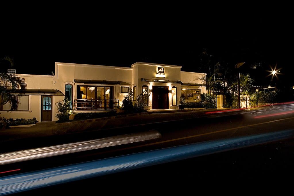 The facade of Anzani Restaurant