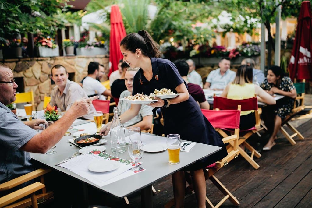 Our outdoor seating area.