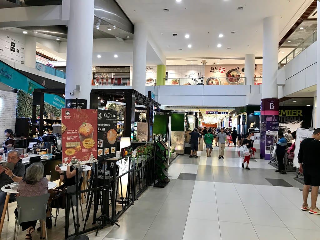 Inside the mall