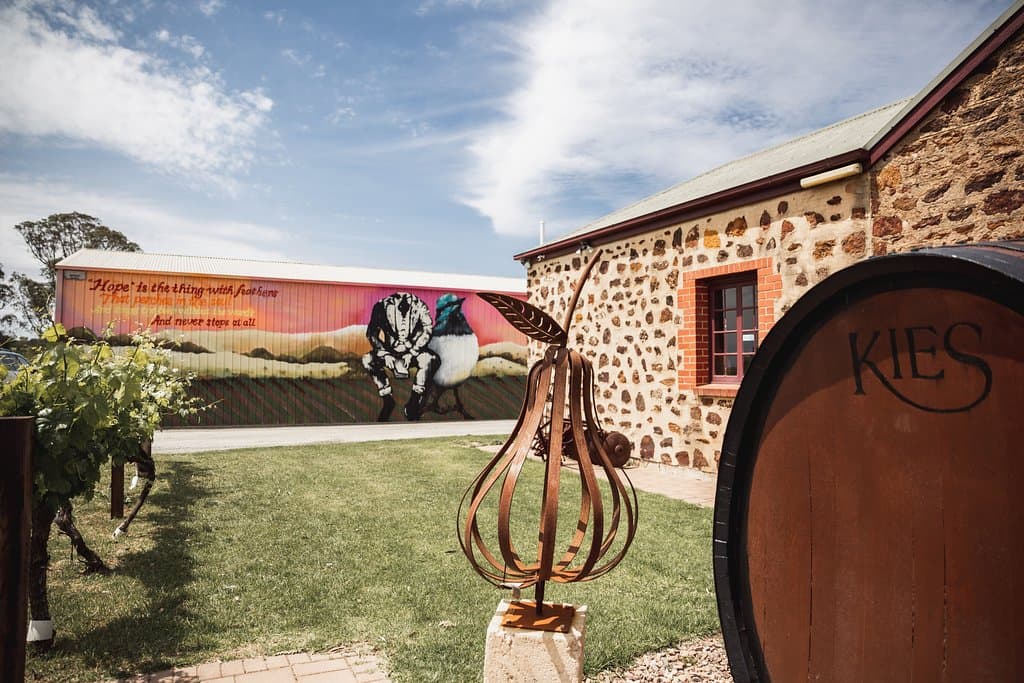 Kies Wines Entrance & Mural