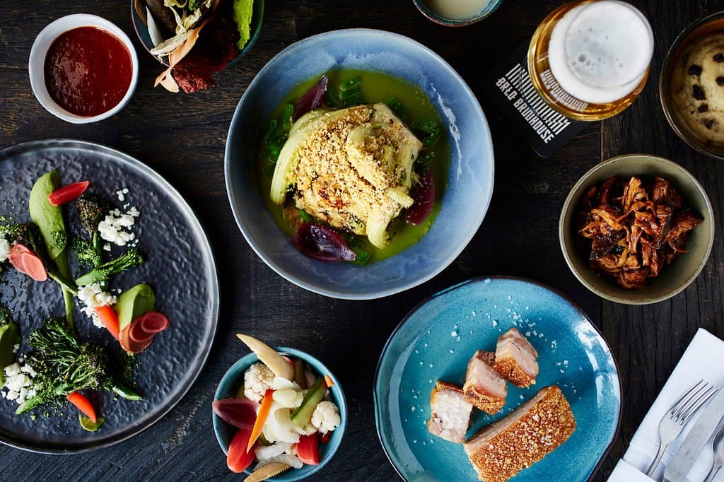 Unser Menü ist Gemüse fokussiert mit hochwertigem Fleisch als Beilage