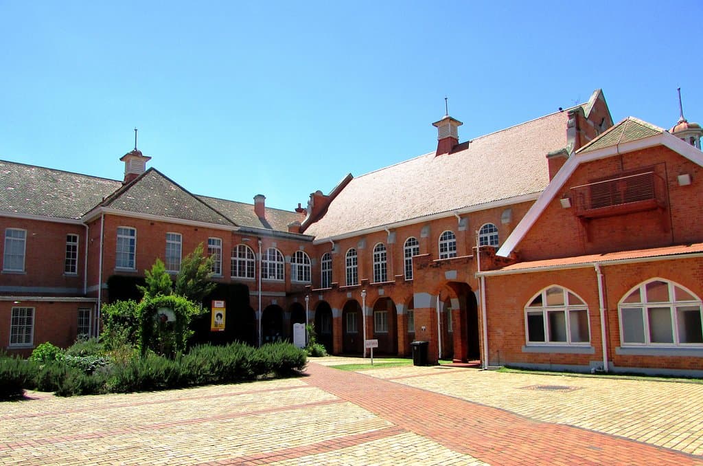 The main building of uMsunduzi Museum, which houses a reference library and the following exhibitions: A River Runs Through It... uMsunduzi, Tapestry of Cultures, Prince Imperial, History of the Building and Road to Democracy.