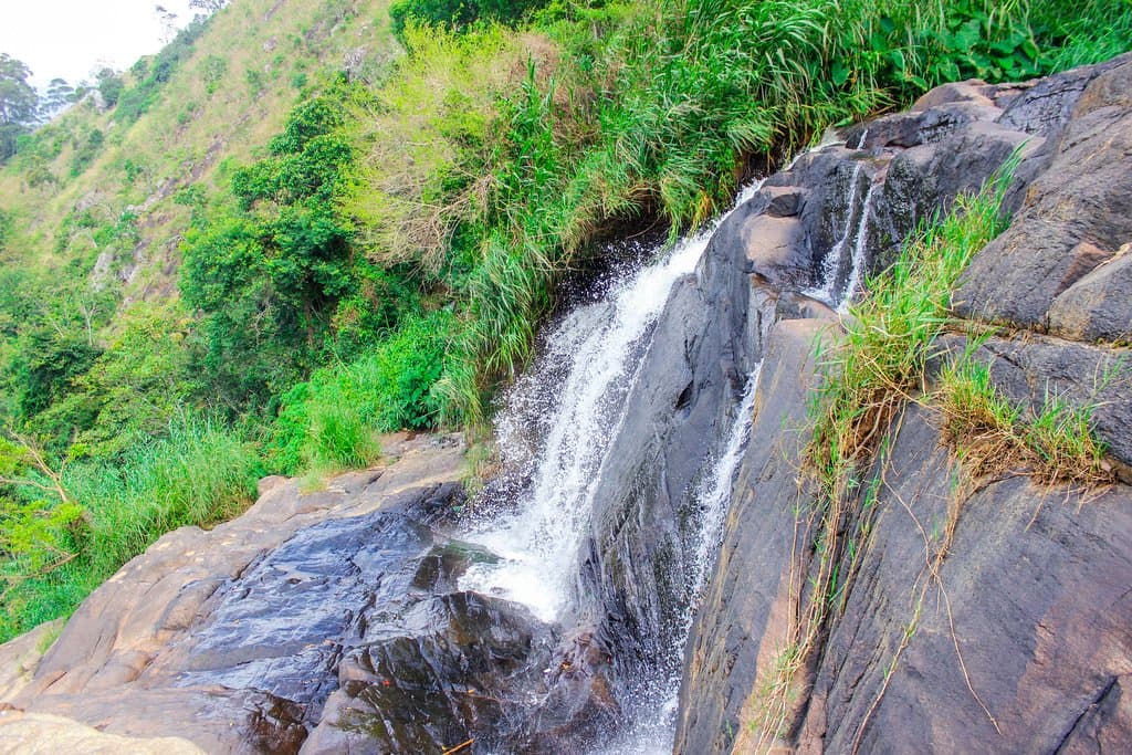 The waterfall is nearby Rockvila Guest House( Best 150m)