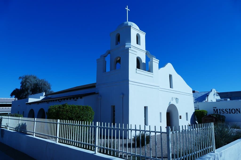 View of the church from the corner
